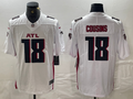 Men's Atlanta Falcons Kirk Cousins #18 White Game Player Jersey1