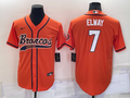 Men's Denver Broncos John Elway #7 Orange Game Jersey1 Joint Edition