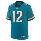 Men's Jacksonville Jaguars Travis Hunter Nike Teal 2025 NFL Draft First Round Pick 2nd Alternate Game Jersey