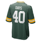 LJ Davis Green Bay Packers Nike  Game Jersey -  Green