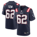 Sidy Sow New England Patriots Nike Team Game Jersey -  Navy