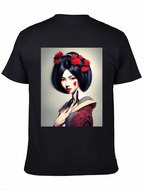 Geisha Graphic Tee - Unique Art T-Shirt