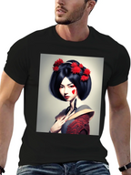 Geisha Graphic Tee - Unique Art T-Shirt