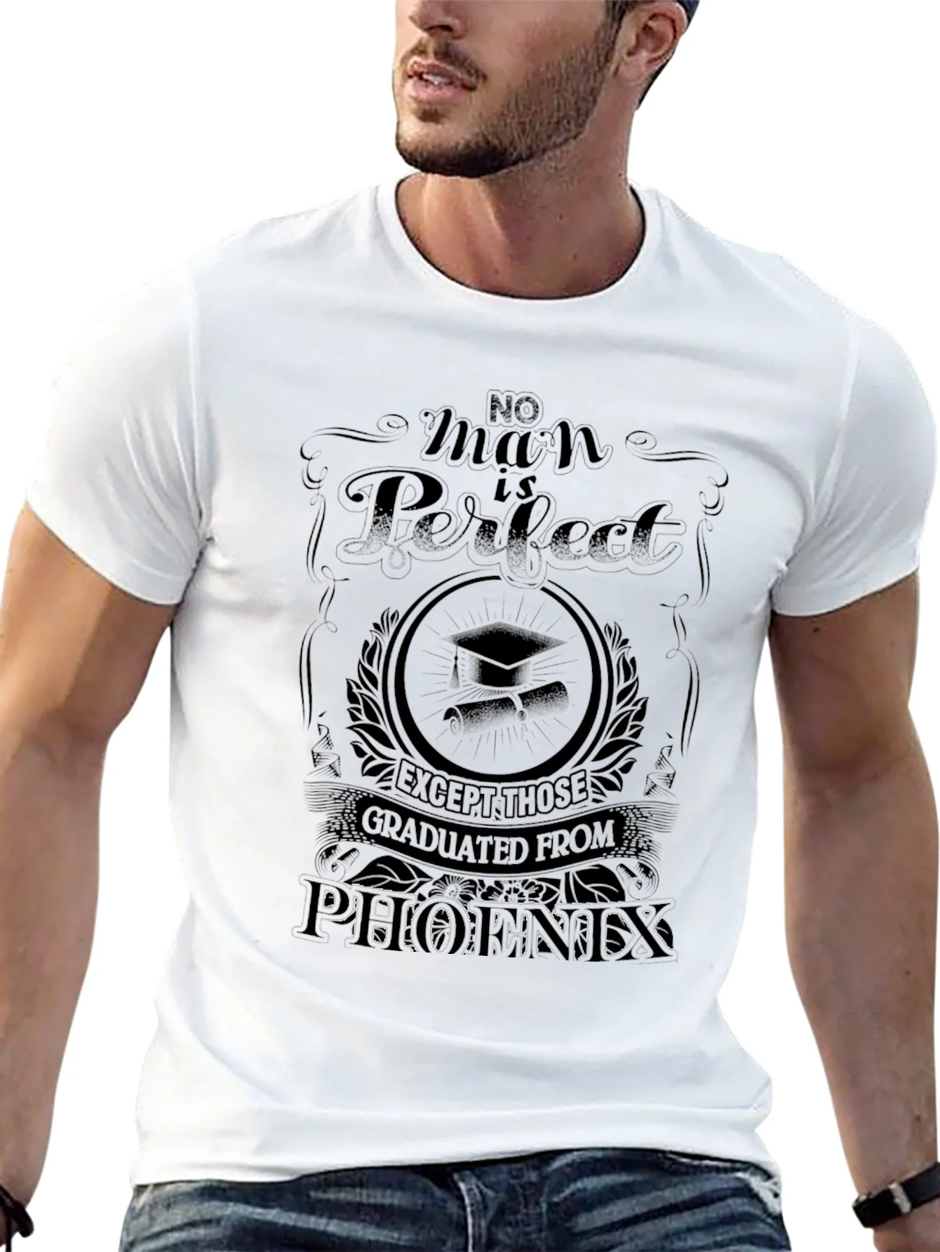 No Man Is Perfect Phoenix Graduate T-Shirt