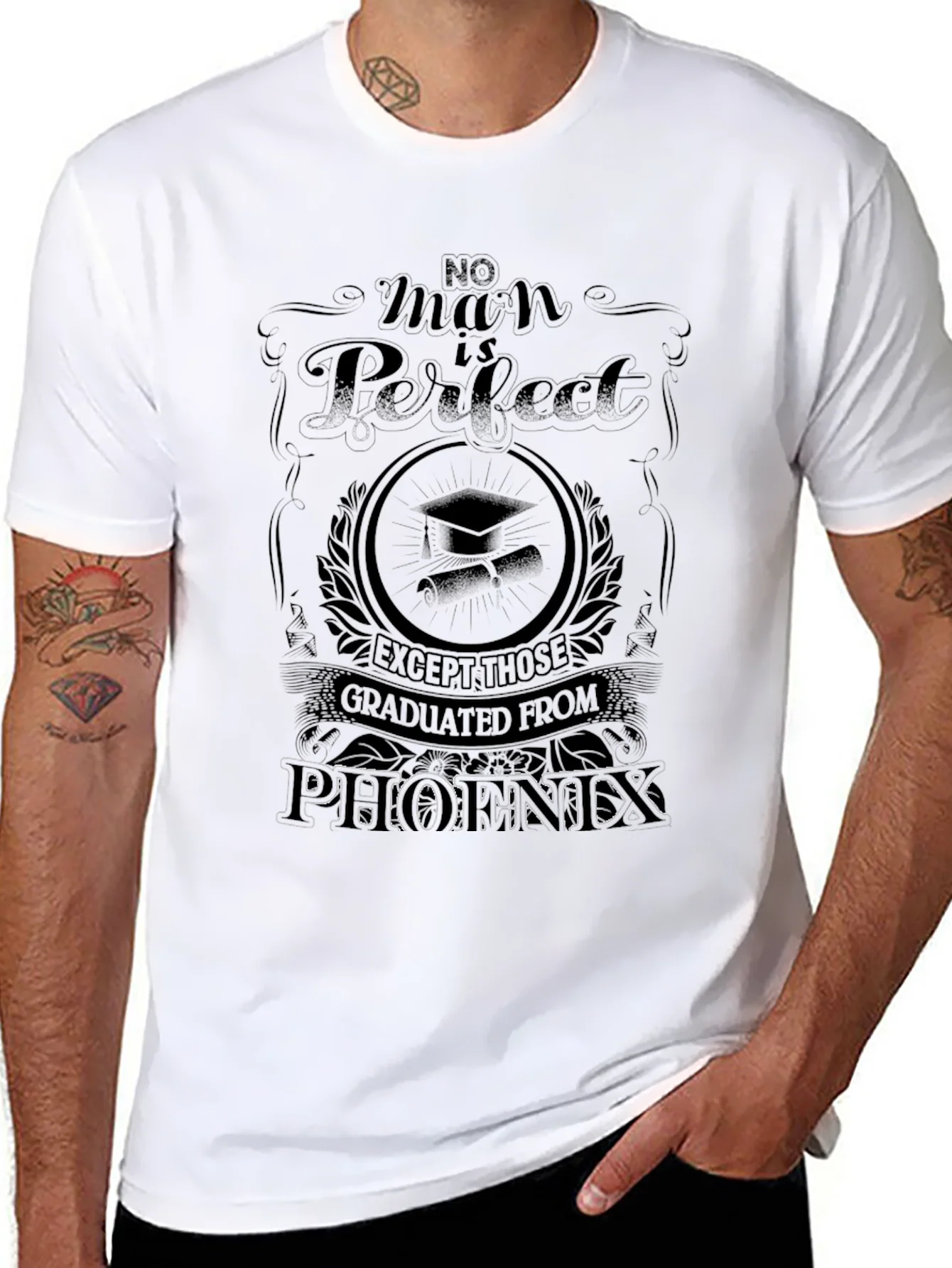 No Man Is Perfect Phoenix Graduate T-Shirt