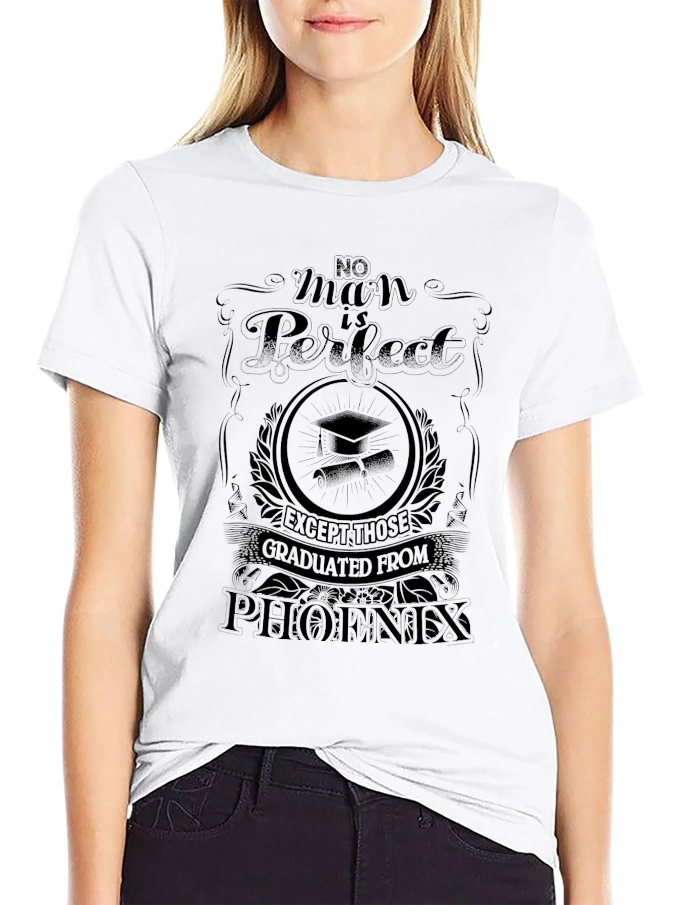 No Man Is Perfect Phoenix Graduate T-Shirt