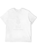 Pineapple Uplifting Graphic Tee - Modern Black T-Shirt