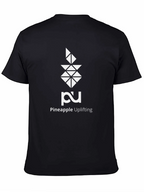Pineapple Uplifting Graphic Tee - Modern Black T-Shirt