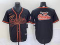 Men's Baltimore Orioles Black Replica Team Jersey1 Joint Edition