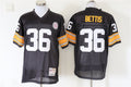 Men's Pittsburgh Steelers Jerome Bettis  Black Legacy Replica Jersey1