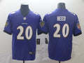 Men's Baltimore Ravens Ed Reed #20 Purple Game Jersey1