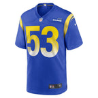 Ernest Jones Los Angeles Rams Nike Game   Jersey - Royal