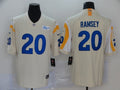 Men's Los Angeles Rams Jalen Ramsey #20 Beige Vapor Limited Jersey1