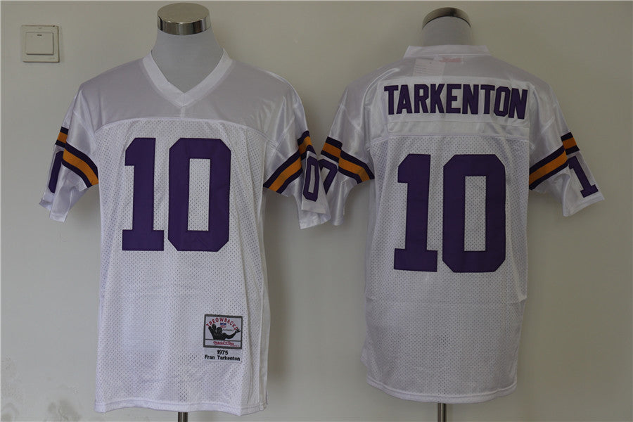 Men's Minnesota Vikings Fran Tarkenton  White Legacy Replica Jersey1