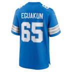 Kingsley Eguakun Detroit Lions Nike Game Jersey -  Blue