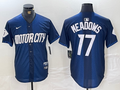 Men's Detroit Tigers Austin Meadows #17 Navy 2024 City Connect Limited Jersey1