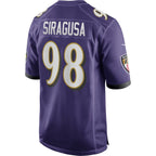 Tony Siragusa Baltimore Ravens Nike Game Retired   Jersey - Purple