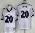 Men's Baltimore Ravens Ed Reed  White Legacy Replica Player Jersey1