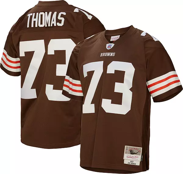Men's Cleveland Browns Joe Thomas #73 2007 Brown Throwback Jersey