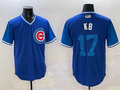 Men's Chicago Cubs Kris Bryant #17 Royal Replica Player Jersey1
