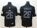 Men's New York Giants Saquon Barkley #26 Black Authentic Game Jersey1