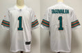 Men's Miami Dolphins Tua Tagovailoa #1 White Alternate Game Jersey1