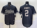 Men's Las Vegas Raiders Ashton Jeanty #2 Black Team Game Jersey