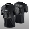 Custom1 Cleveland Browns Black RFLCTV Limited Jersey1 Stitched American Football Jerseys