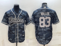 Men's Las Vegas Raiders Darren Waller #83 Grey Camouflage Game Jersey1 Joint Edition