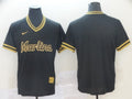 Men's Miami Marlins Black Replica Blank Jersey1