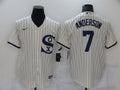 Men's Chicago White Sox Tim Anderson #7 Beige Replica Baseball Jersey1