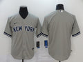 Men's New York Yankees Gray Replica Blank Jersey1