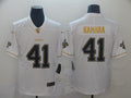 Men's New Orleans Saints Alvin Kamara #41 White Player Game Jersey1