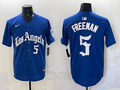 Men's Los Angeles Dodgers Freddie Freeman #5 Royal Alternate Game Jersey