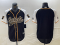 Men's New Orleans Saints Black Blank Game Jersey1