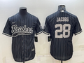 Men's Las Vegas Raiders Josh Jacobs #28 Black Player Game Jersey1 Joint Edition