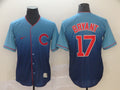 Men's Chicago Cubs Kris Bryant #17 Blue Player Jersey1
