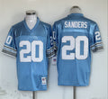 Men's Detroit Lions Barry Sanders  Blue Legacy Replica Jersey1