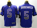 Men's Minnesota Vikings Teddy Bridgewater #5 Purple Game Jersey1
