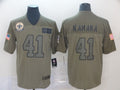 Men's New Orleans Saints Alvin Kamara #41 Brown Game Jersey1
