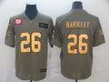 Men's New York Giants Saquon Barkley #26 Brown Alternate Game Jersey1