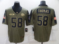Men's Kansas City Chiefs Derrick Thomas #58 Brown Game Jersey1