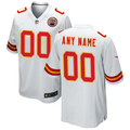 Custom1 Kansas City Chiefs White Game Jersey1
