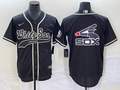 Men's Chicago White Sox Black Replica Player Jersey1 Joint Edition