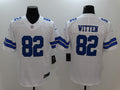 Men's Dallas Cowboys Jason Witten #82 White Custom1 Game Jersey1