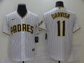 Men's San Diego Padres Yu Darvish #11 White Stitched Jersey1