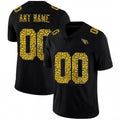 Custom1 Arizona Cardinals Jersey1 Black Limited Fashion Vapor Black Leopard Print