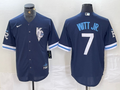 Men's Kansas City Royals Bobby Witt Jr. #7 Navy Replica Baseball Jersey1