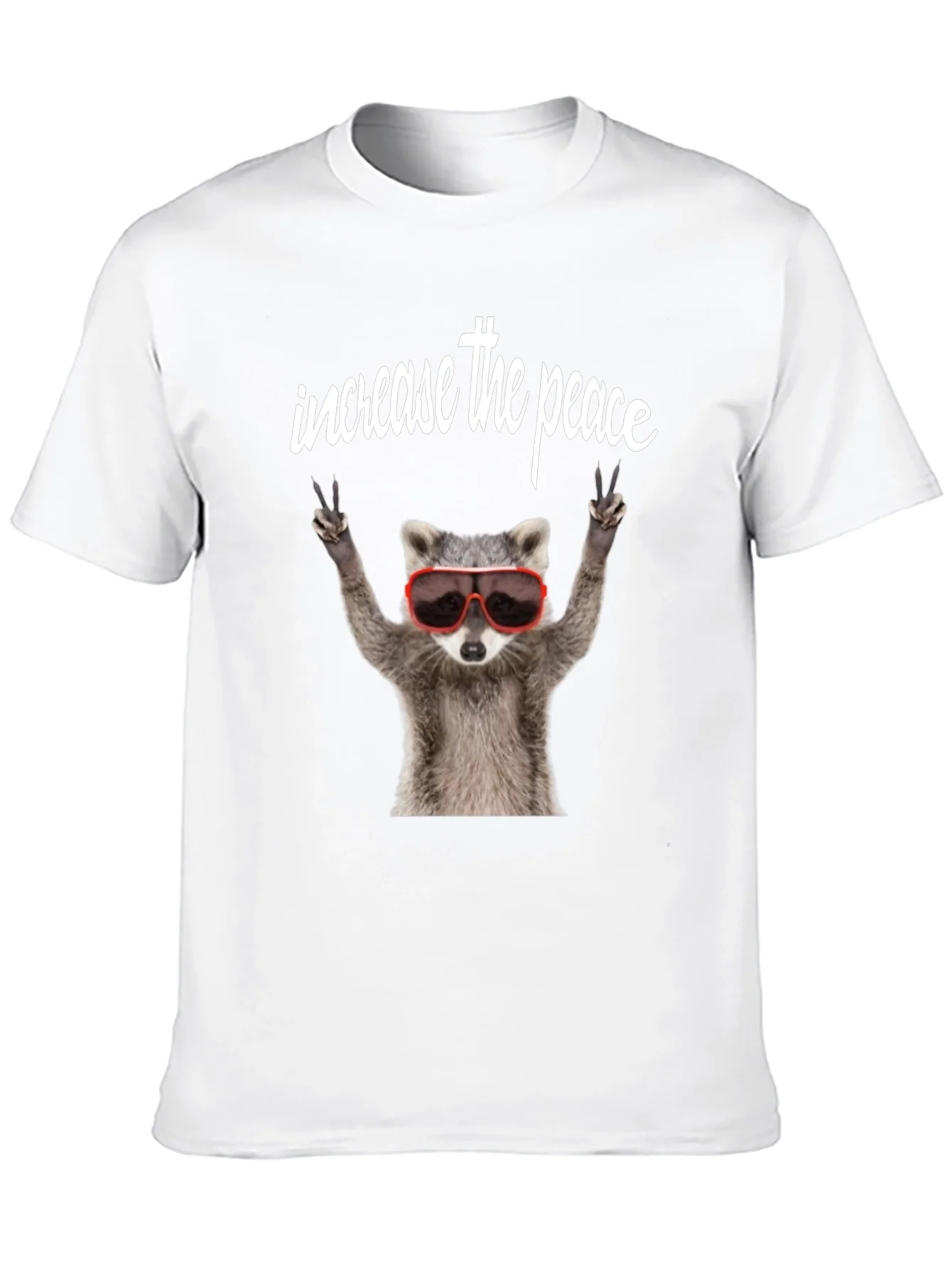 Peaceful Raccoon Graphic Tee