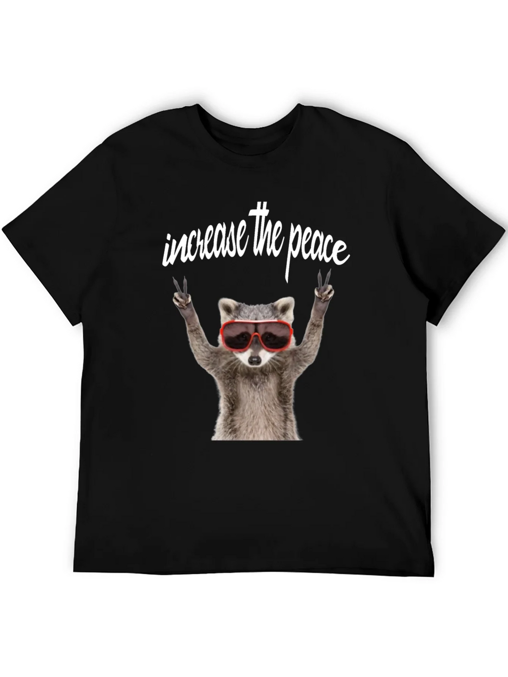 Peaceful Raccoon Graphic Tee